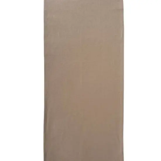 DII&reg; 108" Solid Heavyweight Fringed Table Runner Stone {5}