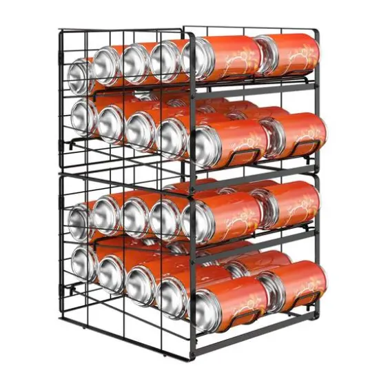 NEX&trade; 12oz. 20-Can Capacity Black Organizer and Dispenser, 2ct. {1}