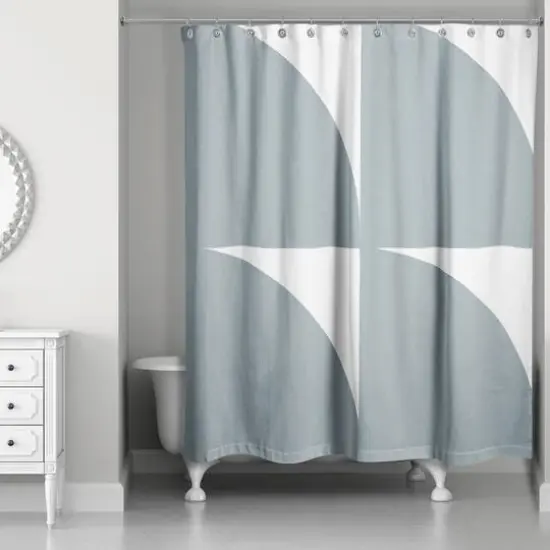 Quarter Circle 71" x 74" Shower Curtain {3}