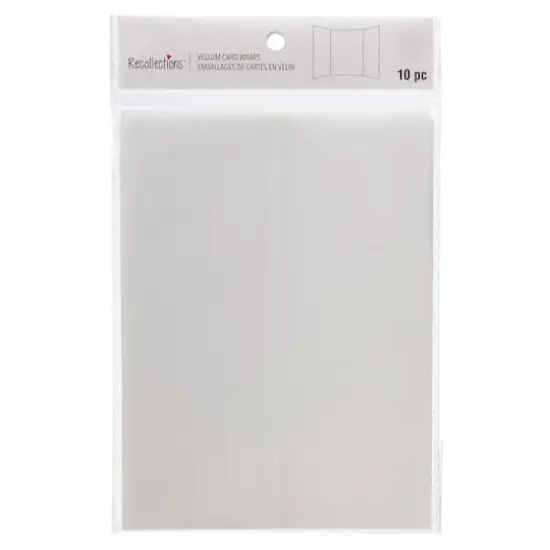A7 White Vellum Card Wraps by Recollections&trade;, 10ct. {5}