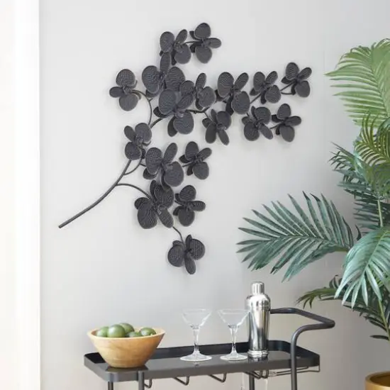46" Black Metal Contemporary Wall D&eacute;cor {9}