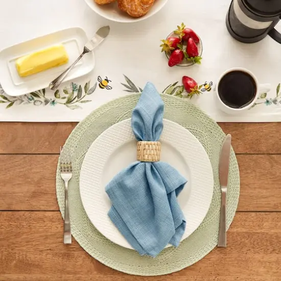 DII&reg; Variegated Napkin Set, 6ct. Light Blue {7}