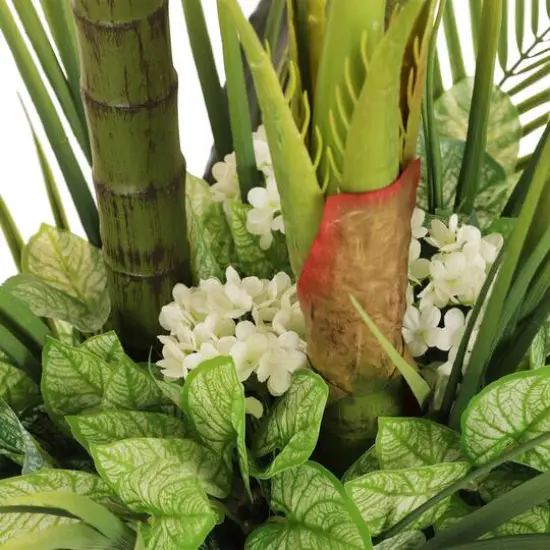 6ft. Artificial Areca Palm Tree in White Decorative Pot {6}