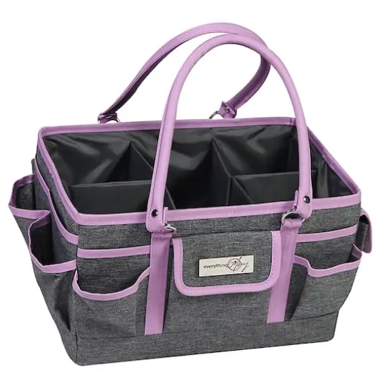 Everything Mary Purple Heather Deluxe Store & Tote Craft Organizer {6}