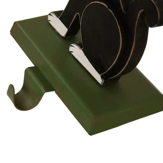 Glitzhome&reg; 8" Wooden & Metal Cat & Dog Stocking Holder Set {8}