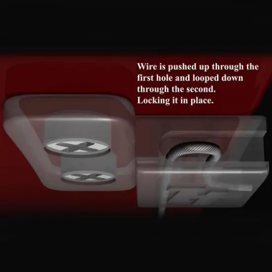 HangZ&trade; 30lb. Easy Tie 2 Hole D Ring Kit  {8}