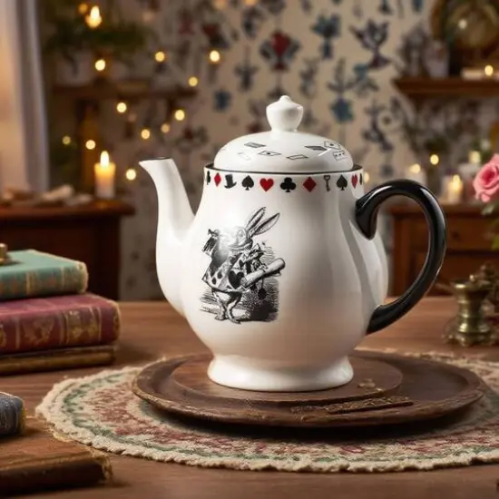 36oz. White Rabbit Ceramic Tea Pot by Ashland&reg; {4}