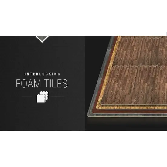 Sorbus 24" Interlocking Floor Tile Mats, 12ct. Dark Brown {4}