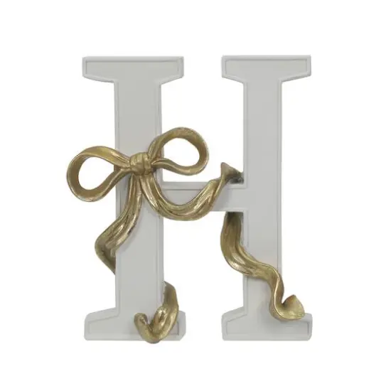 8.25" Gold Bow Monogram Letter by Ashland&reg; H {1}