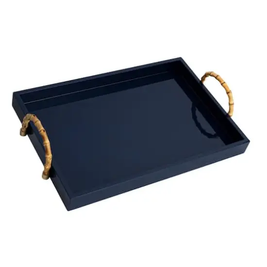 Hello Honey&reg; 21.5" Wide Nautical Bamboo Tray {1}