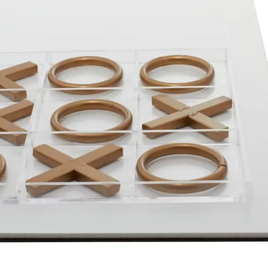 Gold Iron Tic-Tac-Toe Game Set {5}
