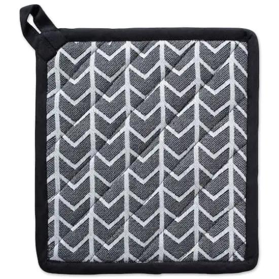 DII&reg; Black & White Herringbone Potholder (Set of 2) {4}