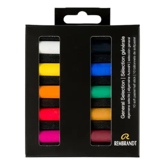 Rembrandt 10 Color Half Stick Soft Pastel Set General Colors {1}