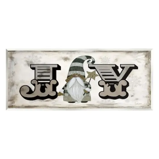 Stupell Industries Joy Vintage Holiday Gnome Wall Plaque Art {1}