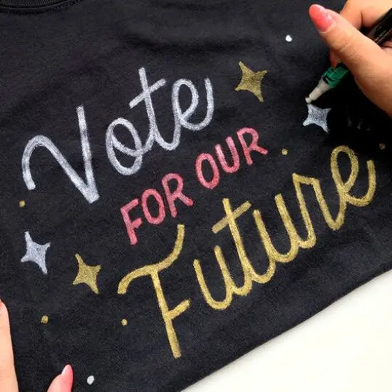 Tulip&reg; Glitter Fabric Paint Markers, 5ct. {6}