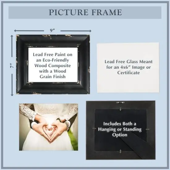 DII&reg; Distressed Black Farmhouse Frame {6}