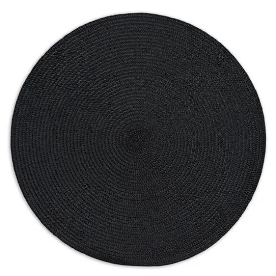 DII&reg; Black Round Placemats, 6ct. {4}
