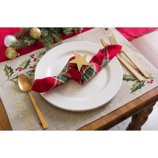 Tango Red Plaid Napkin, 6ct. {3}