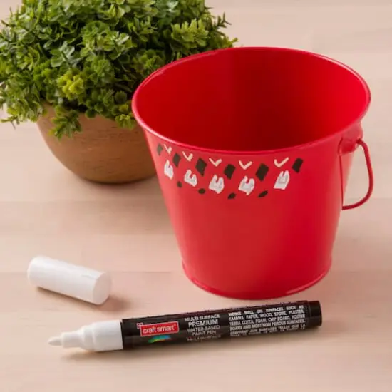 Premium Broad Tip Matte Water-Based Paint Pen by Craft Smart&reg; White {4}