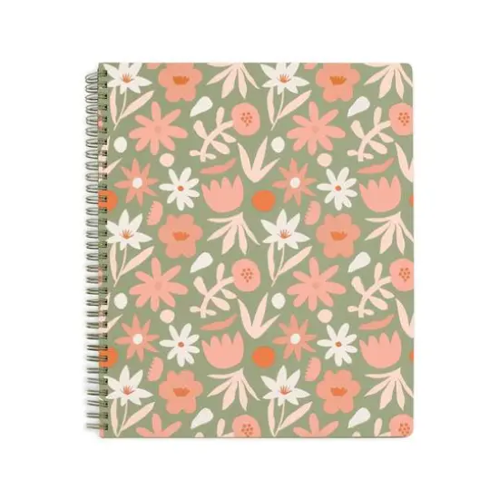 Steel Mill & Co.&reg; Cutout Floral Green Large Notebook {1}