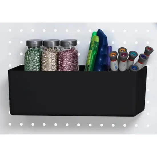 Medium Black Pegboard Storage Bin by Simply Tidy&reg; {3}
