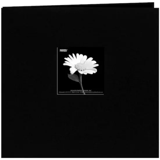 Pioneer&reg; Book Cloth Cover Post Bound Album, 8" x 8" Black {1}