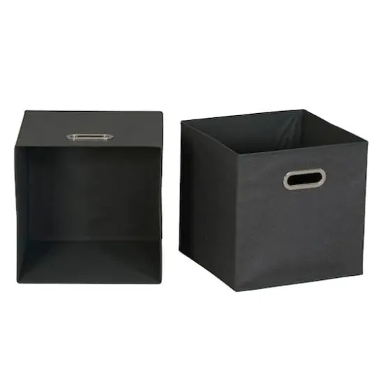 6 Pack Household Essentials 11" Fabric Storage Bins Coblestone {5}