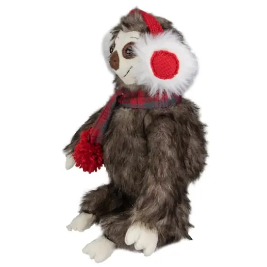 12" Plush Sitting Sloth Tabletop Decoration {4}