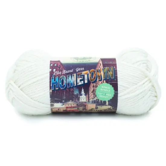 Lion Brand&reg; Hometown&reg; Bonus Bundle&reg; Solid Yarn Houston Cream {1}