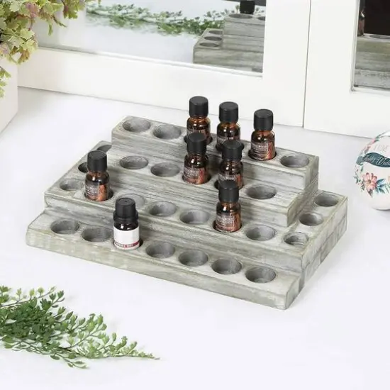 NEX&trade; Whitewash Essential Oils Storage for 5, 10, 15, 20mL Bottles {6}