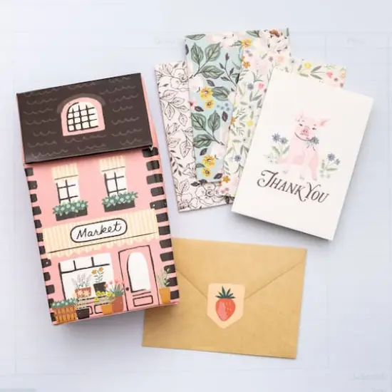 Maggie Holmes Market Square Mini House Card Set {3}
