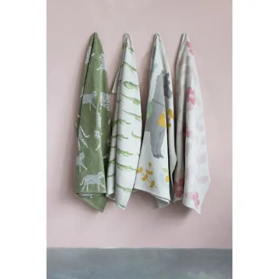 Hello Honey&reg; Pink & Cream Floral Recycled Cotton Blend Baby Blanket {3}