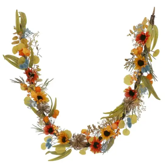 6ft. Sunflower & Pumpkin Garland by Ashland&reg; {1}