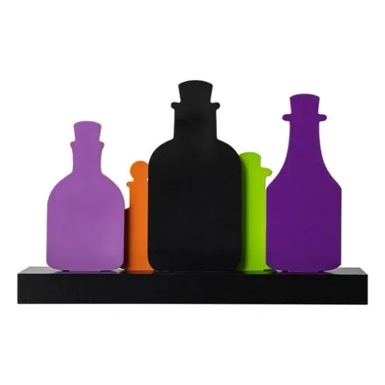 Glitzhome&reg; 14" Halloween Poison Bottles Table D&eacute;cor {8}