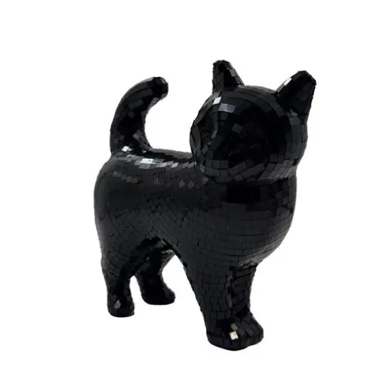 8" Disco Cat Tabletop D&eacute;cor by Ashland&reg; Black {3}