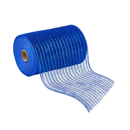 5.5" x 45ft. Mesh Wide Ribbon by Celebrate It&reg; Blue {1}