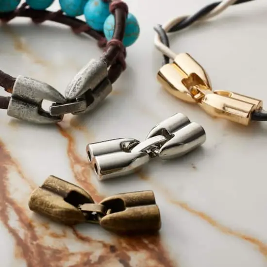 27mm 2-Hole Cord Endcap Closure Assortment by Bead Landing&trade; {3}