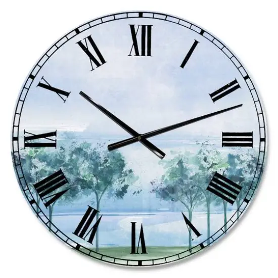 Designart Across The Lake VI Wall Clock {1}