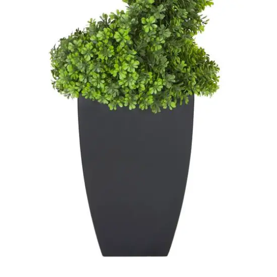 5ft. Topiary Spiral Boxwood Artificial Tree in Decorative Urn {5}