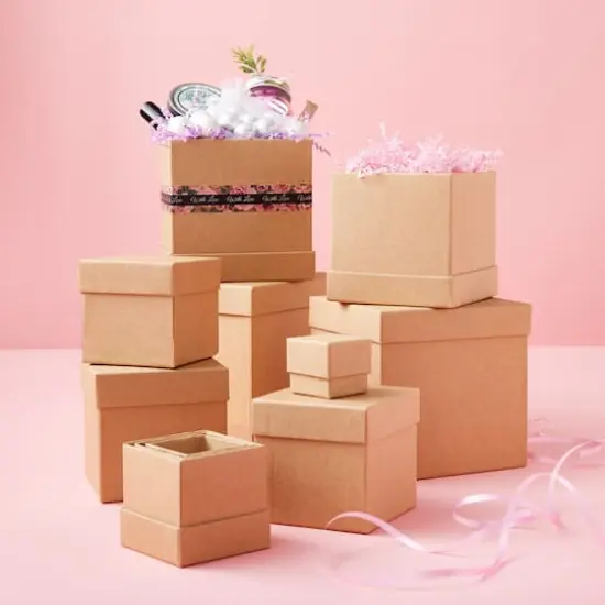 Kraft Square Boxes by Celebrate It&trade; {3}