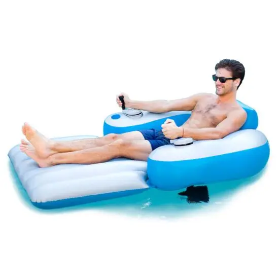 PoolCandy 67" Splash Runner Motorized Luxury Pool Lounger {1}