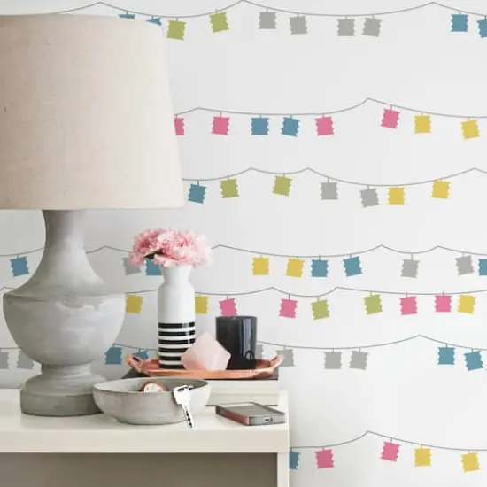 RoomMates Lanterns Peel & Stick Wallpaper Bright {5}