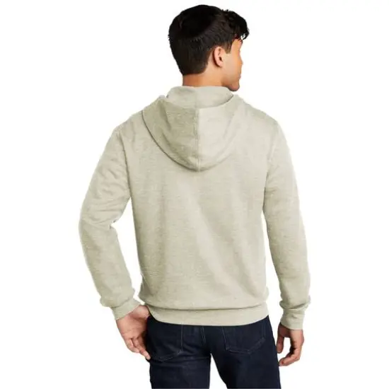 District&reg; V.I.T.&trade; Heathered Fleece Full-Zip Hoodie Oatmeal Heather {6}