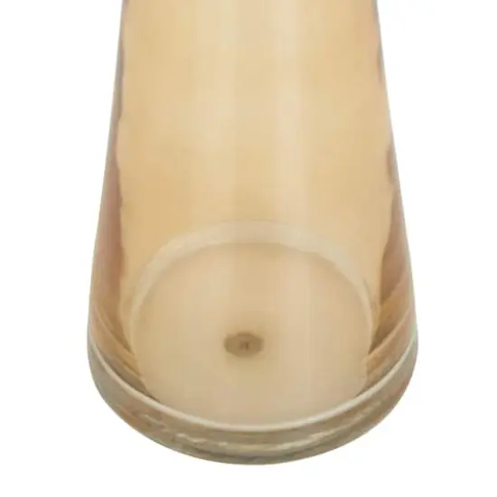 Set of 3 Gold Glass Contemporary Candle Holder, 3" x 3" x 3" {5}