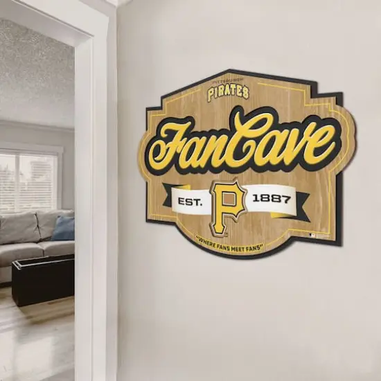 MLB Fan Cave Sign Pittsburgh Pirates {5}