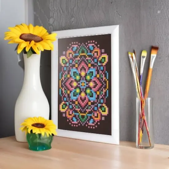 Diamond Dotz&reg; Beginner Black Star Diamond Painting Card Kit {3}