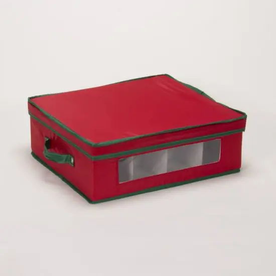 Household Essentials Cup Glassware Storage Box Red {9}