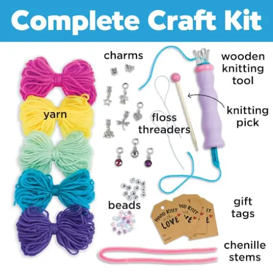 Creativity for Kids Quick Knit Charm Bracelets Kit {3}