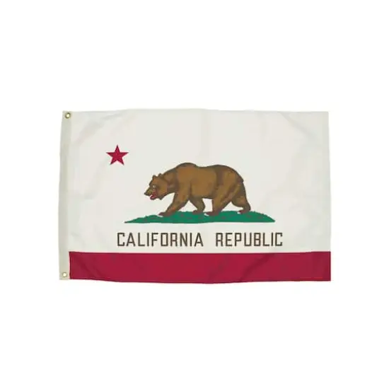 Flagzone California Outdoor Flag with Heading & Grommets {1}