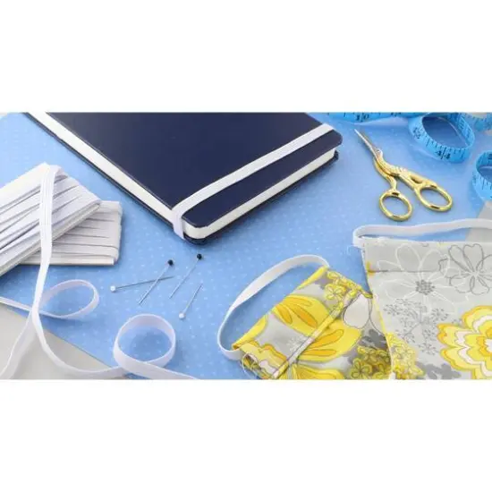 Essentials by Leisure Arts Flat Braid Elastic, 0.24"x 25yd. {6}